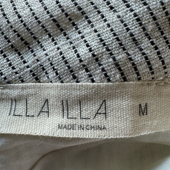Illa Illa NWOT godet linen blend skirt with tie. - Picture 5 of 6